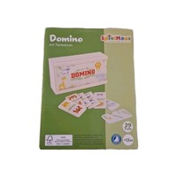 Spielmaus Holz Domino Mit Tiermotiven, 28 Teile