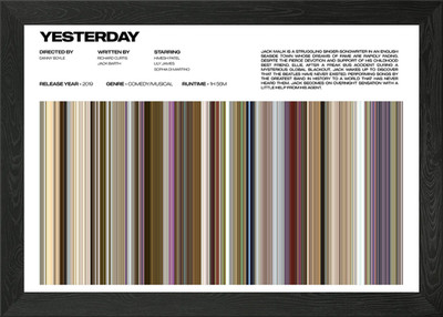 Yesterday Movie Poster Framed Wall Art Poster Canvas Print Picture