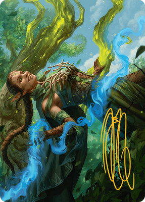 Gold Stamp Art Series NISSA, WORLDSOUL SPEAKER mtg Aetherdrift