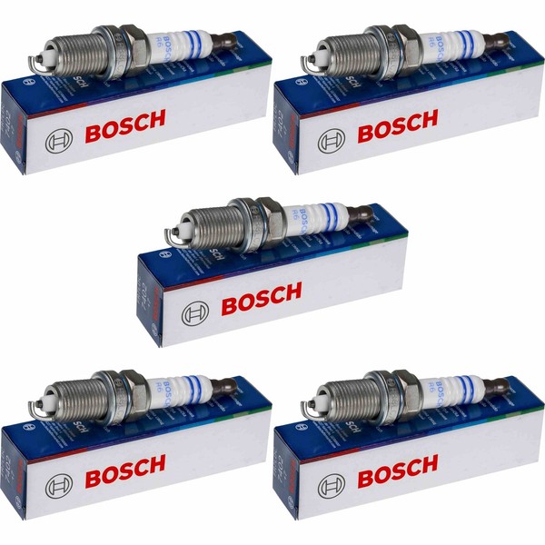 5X Bosch ZüNdkerze FüR Hyundai I30 FD 1.4 1.6 I20 PB PBT KIA Cee'd SchräGheck-image