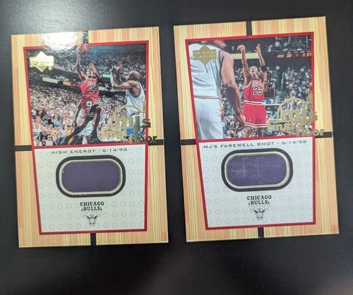 Michael Jordan 2000 Upper Deck Final Floor Game Used 1998 Finals Jumbo Card #FF9