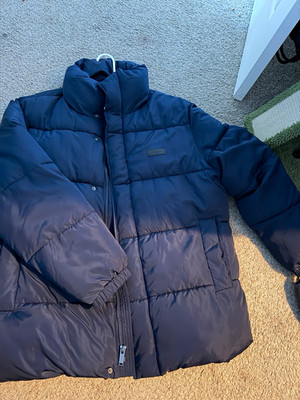 Michael Kors Men s Blue Insulated Puffer Jacket Full Zip Stand-Up Collar XL