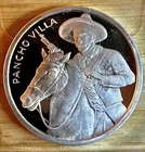 🔥Pancho Villa  1 oz .999 Fine Silver Commemorative Round Proof Strike🌟GEM
