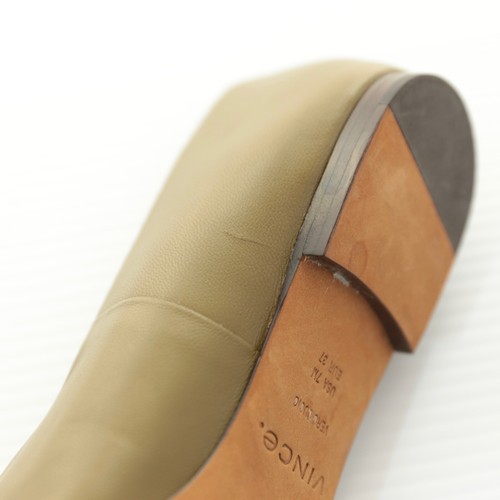 NWOT Vince Behati Olive Green Almond Toe Slip On Ballerina Flats Shoes Womens 7M - Picture 9 of 9