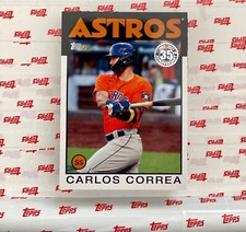 2021 Topps Series 2 Carlos Correa 1986 Retro 35th Anniversary 86B-16 Astros