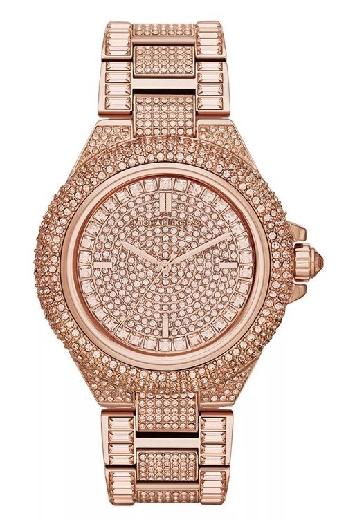 MICHAEL KORS ROSE GOLD TONE CRYSTALT LADIES WATCH MK5862 UK