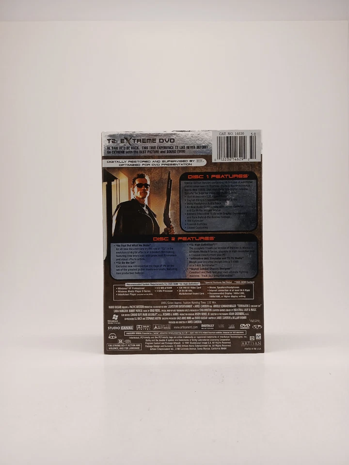 Terminator 2: Judgment Day (2003, Extreme DVD 2-Disc Set) with Slipcover 1991 - Image 2 of 4