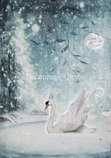 Decoupage Queen, Rice Paper, Mixed Media, A4, 8.3 x 11.7", Arts, Crafts, Decoupa