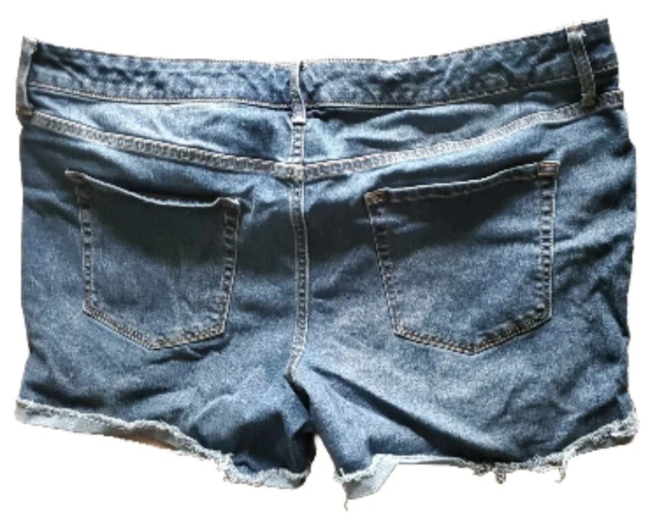 Pantalones Cortos Ava Viv Midi Azul Jean Corte Corto Mujer 20 Mezcla Algodón  Foto 2 de 4