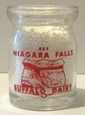 Super Nice Buffalo Dairy 1/2 oz. Glass Creamer See Niagara Falls