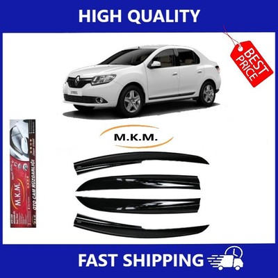 ABS Plastic Window Wind Deflector Rain Sun Guard For Renault Symbol 2013 up