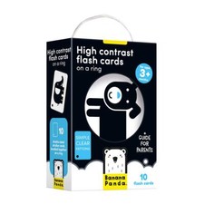 High Contrast Baby Flash Cards 10 Large Black And White Doublesided Cards Design