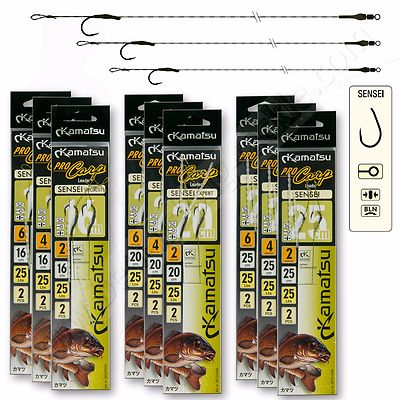 Fertig gebundene Haare Karpfen Chod Rigs Stachellose Haken Boilies Köder hergestellt Angeln Tackle