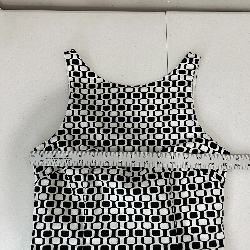 Max & Cleo женское платье 8 черный геометрический 70-х ретро вдохновил Groovy коктейль - Изображение 3 из 4