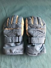 Girls Boys Kids Light Blue  White Athletech Gloves Size Medium w/ Thinsulate