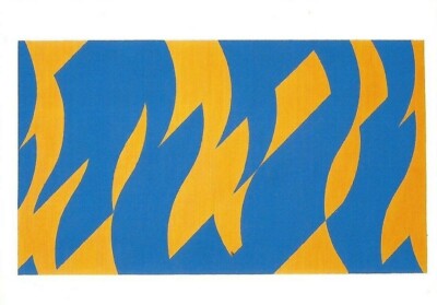 Postcard Bridget Riley ''Going Across,'' 2001 for Parkett Edition 61 NrMINT 