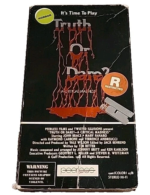 Cintas VHS de terror Dare