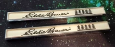 NEW 87-91 Bronco Fender Badge Emblems (Eddie Bauer, Silver Anniversary)PAIR