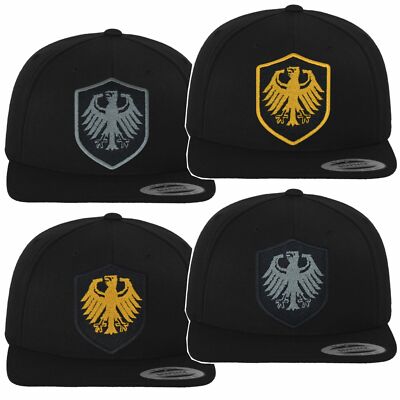 Basecap Snapback DEUTSCHLAND ADLER mit Wappen WM EM Fan Fahne Flagge FanShirts4u