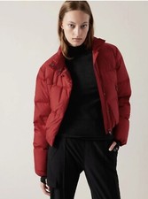 New Athleta Summit Down Jacket Coat Puffer Candy Red Sz ST NEW Ret. 199