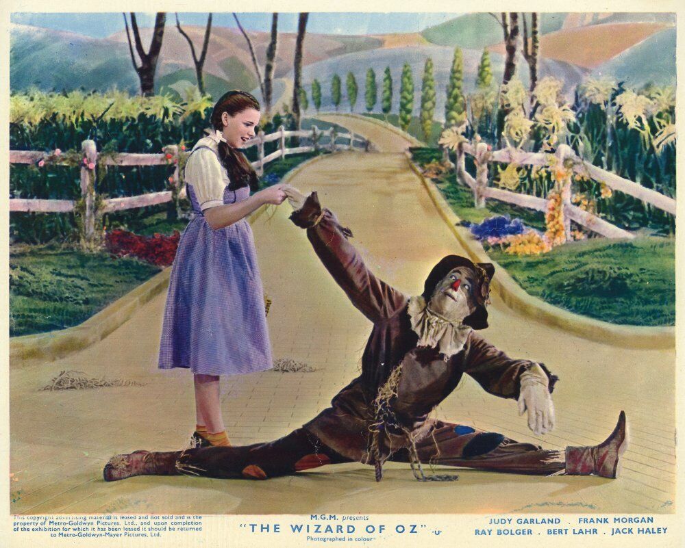 The Wizard Of Oz Lobby Card Replica/Print Dorothy Witch Toto Rub
