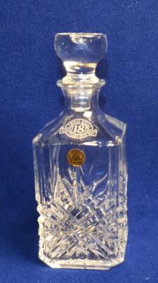 Vintage CRISTAL d'ARQUES  Decanter CHIVAS REGAL 18 YEARS OLD SCOTCH WHISKY empty
