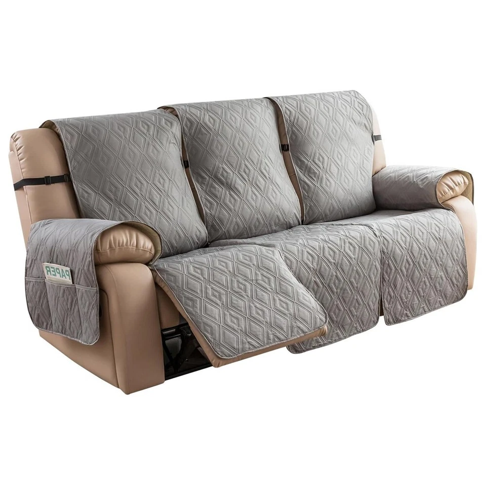Waterproof Couch Cover for Reclining Couch 3 Seat Recliner Sofa Covers - Image 3 of 4