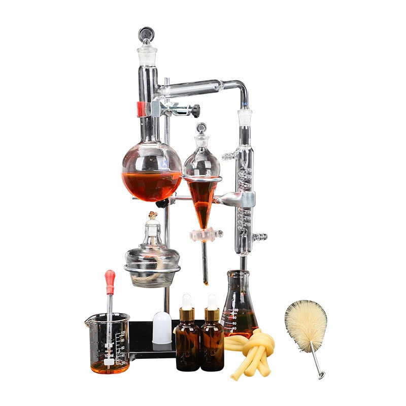 Essential Oil Distillation Kit 500ml Distillation Apparatus Lab Glassware Set - Image 2 of 4