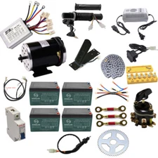 48V 1000W Brush Motor Kit Controller Battery Electric Golf Cart Go Kart Quad