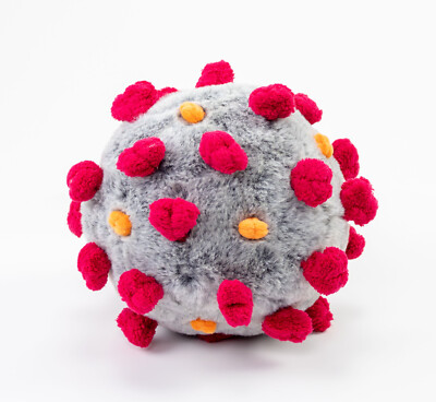 10  COVID 19 Plush Virus Novelty Toy   Cuddly Soft & Unique - Nurse Doctor Gift
