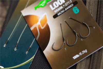Korda DF Wide Gape Loop Rigs Carp Fishing All Sizes Available