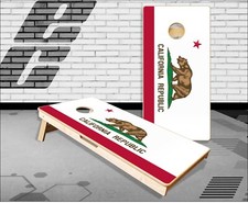 California Republic Flag Cornhole Boards Bean Bag Toss Game