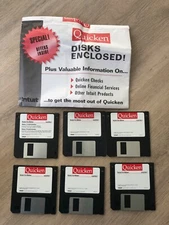 vintage software - Quicken Macintosh Version 6 (3.5", 6x floppy discs)