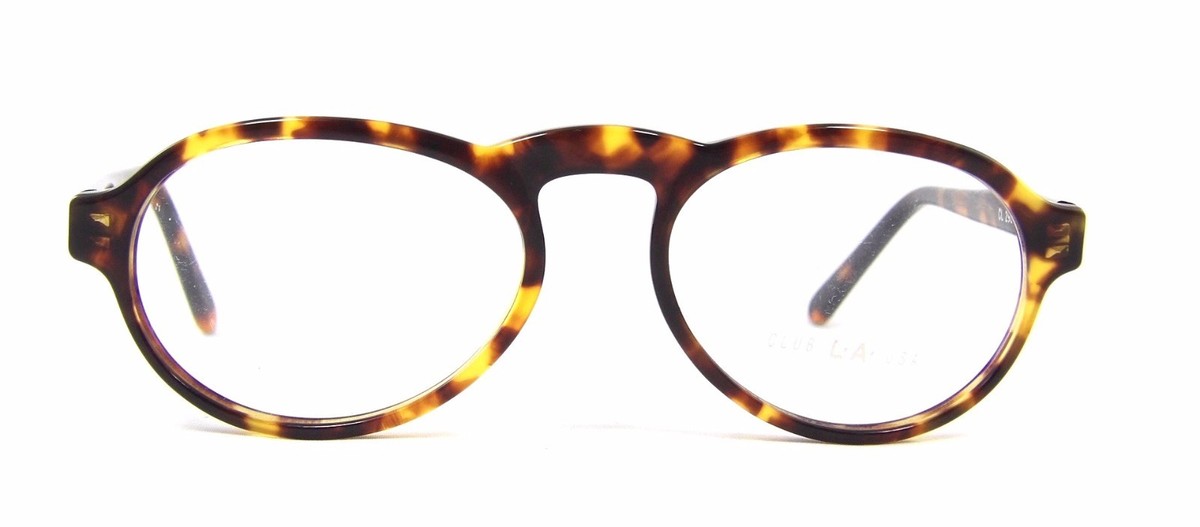 LAOページ New Women's Club LA 2969 Oval Keyhole Bridge Tortoise Black