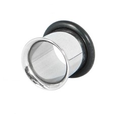 7MM 9MM & 11MM SURGICAL STEEL SINGLE FLARE TUNNELS EAR STRETCHERS PLUGS EYELETS