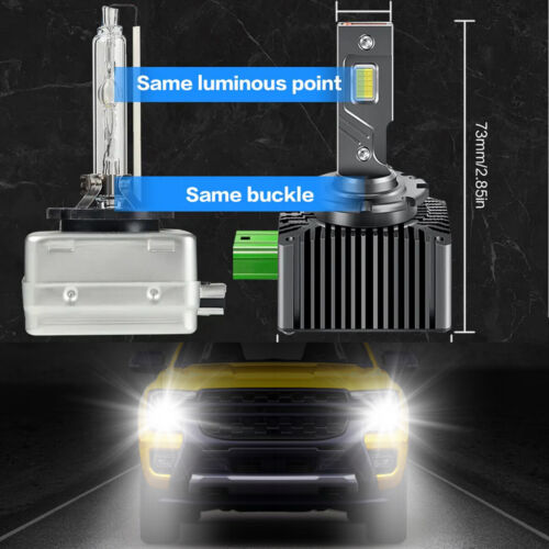 D3S D3R 8000K LED Headlight KIT Bulbs 300W Super White HID Xenon Conversion Kit - Picture 4 of 12
