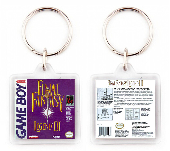 Final Fantasy Legend III Game Boy Nintendo Porte-Clés Keyring