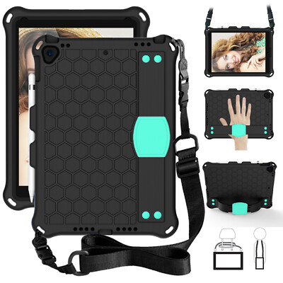 Strap Cover Rubber Case for iPad 9th 8 7 5 6th Mini 2021 Air 4 Pro 11 Case Cover