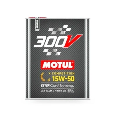 2 LITRI LT OLIO MOTORE MOTUL 300V COMPETITION 15W50 100% SINTETICO AUTO MOTO