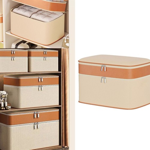 Scatola Organizer Per Biancheria Intima In Plastica Con Coperchio E Scomparti – Contenitore Per Calzini, Slip, Reggiseni – Per Armadio E Cassetti - 4