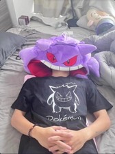 Anime Gengar Break Blanket Sleeping Long Tongue Plush Nap Pillow With Blanket