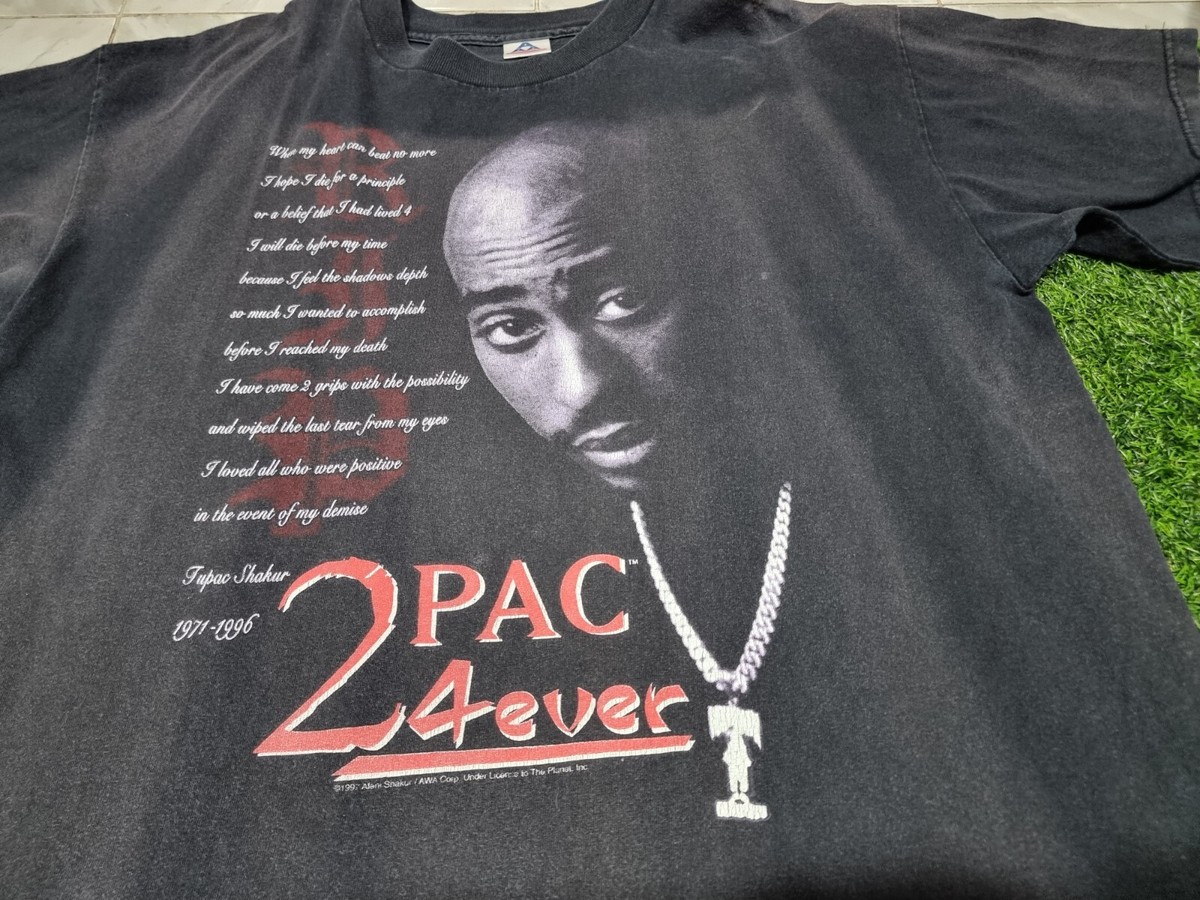 Vintage 1997 2Pac Tupac Amaru Shakur T shirt SZ XL Rare 90s crazy