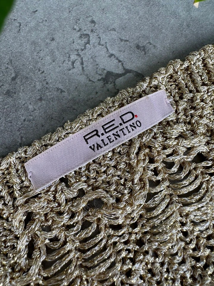 Cárdigan corto tejido Valentino rojo para mujer talla 42 Foto 2 de 4