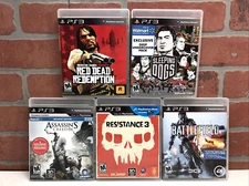 Lot PS3 Games Assassins Creed 3 Resistance 3 Red Dead Redemption Battlefield 4