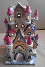 Santa's Workbench Collection Classic Porcelain Hargrove Castle Lighted 1999