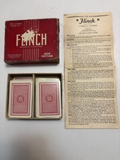 Vintage 1938 Flinch card game by Parker Brothers New Edition with Instructions