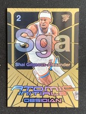 Shai Gilgeous-Alexander 2024-25 Panini Obsidian Atomic Initials Bronze Flood /60
