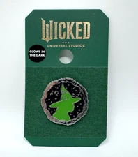 Universal Studios Wicked Elphaba Wicked Witch Glow in the Dark Pin 2024