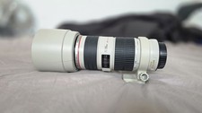 Canon EF 70-200mm F4 L IS USM Telephoto AF Zoom Lens Front & Rear Cap & Hood