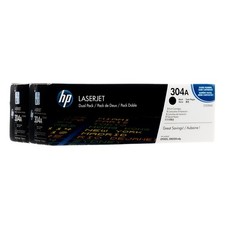 Brand NEW Sealed OEM HP 304A Black Toner Print Cartridges (2-pack CC530AD)